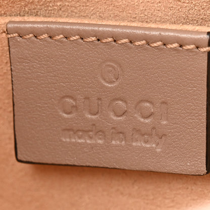 Gucci Calfskin Matelasse Small GG Marmont Chain Shoulder Bag Porcelain Rose 6 of 13