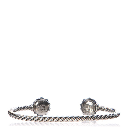 David Yurman Sterling Silver Hematite Osetra Cuff Bracelet 3 of 6