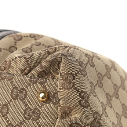 Gucci Monogram Medium Interlocking Icon Tote Dark Brown 10 of 11