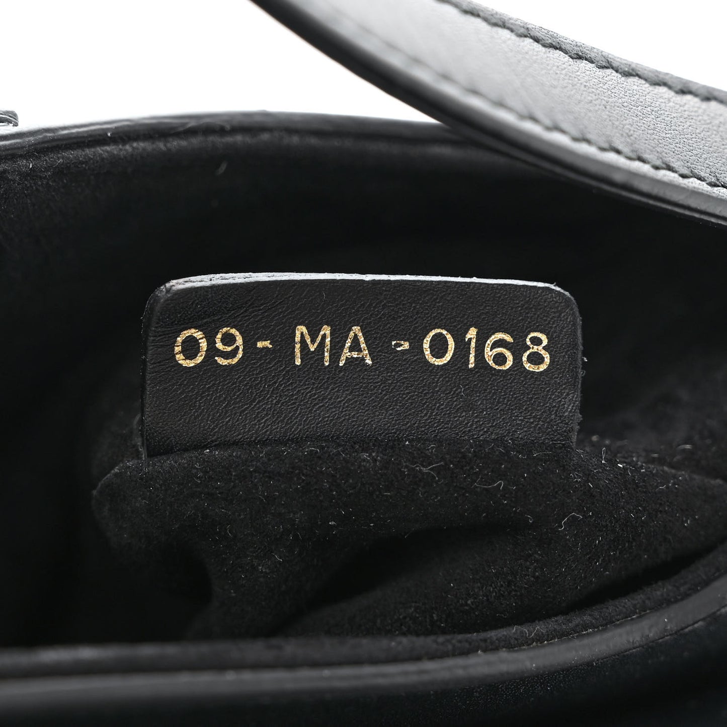 Calfskin Mini Saddle Bag Black