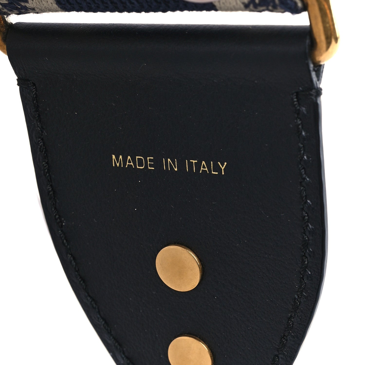 Christian Dior Canvas Embroidered Shoulder Strap Blue 5 of 6