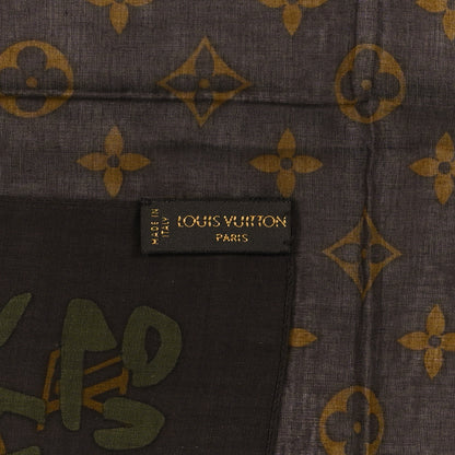 Louis Vuitton Silk Graffiti Monogoram Scarf 2 of 3