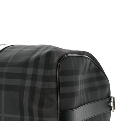 Burberry Nylon Smoked Check Duffle Bag Black 9 of 14