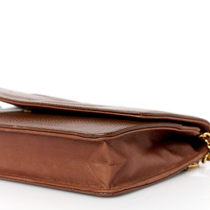 Chanel Caviar Timeless CC Wallet On Chain WOC Dark Brown 11 of 11