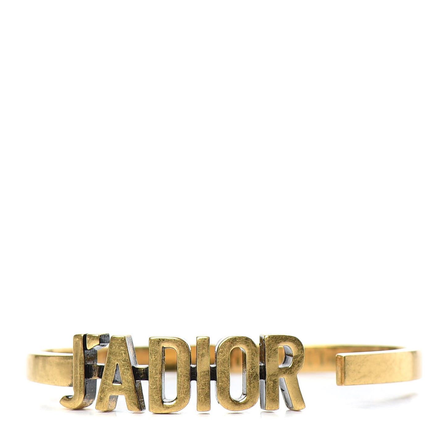 Metal J'Adior Bracelet Cuff Gold