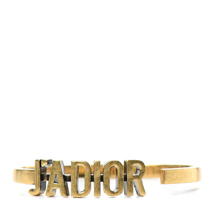 Christian Dior Metal J'Adior Bracelet Cuff Gold 1 of 5