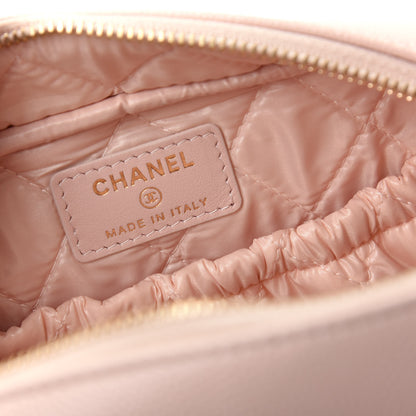 Chanel Caviar Quilted Medium Curvy Pouch Cosmetic Case Light Pink 8 of 10