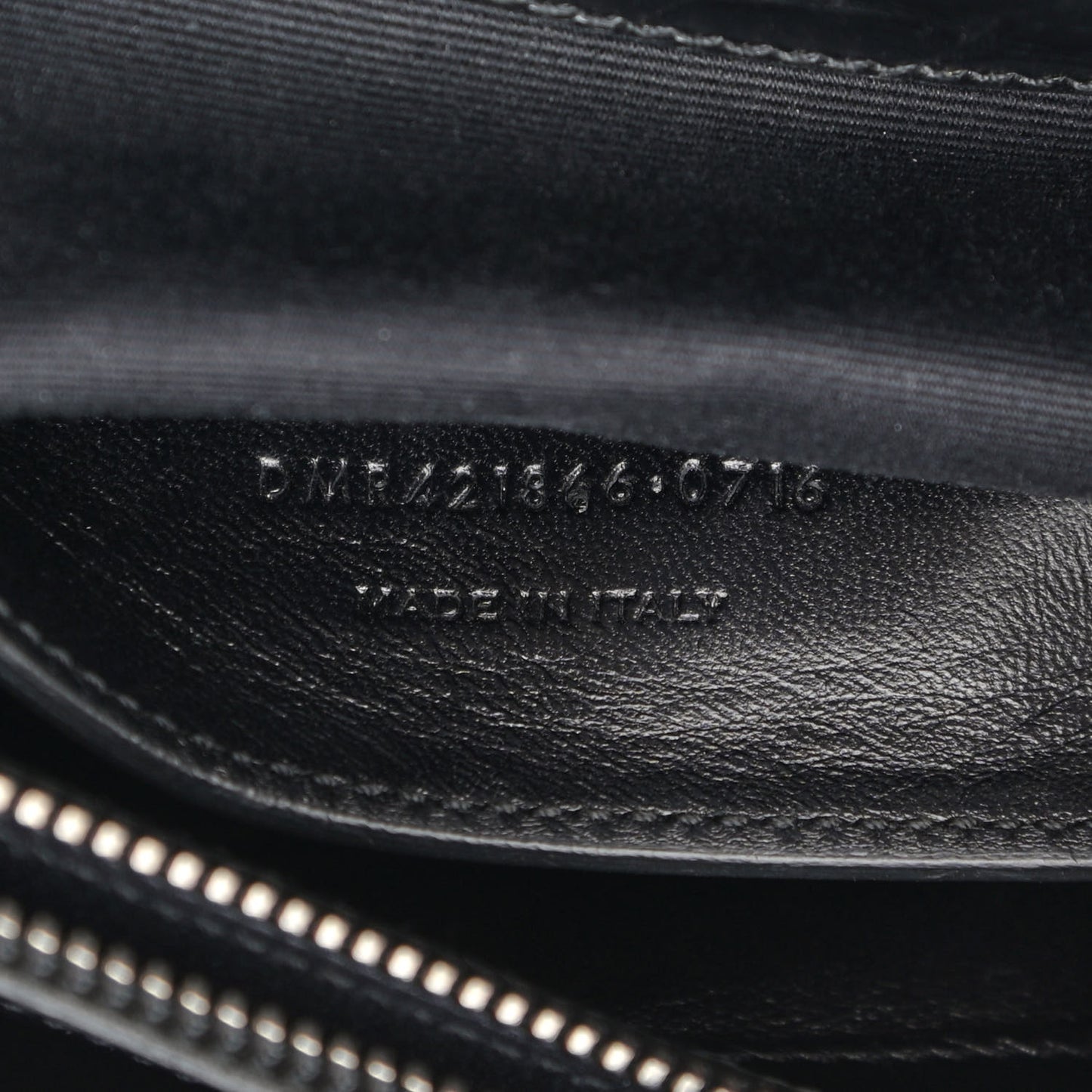 Calfskin Crocodile Embossed Monogram Large College Satchel Black