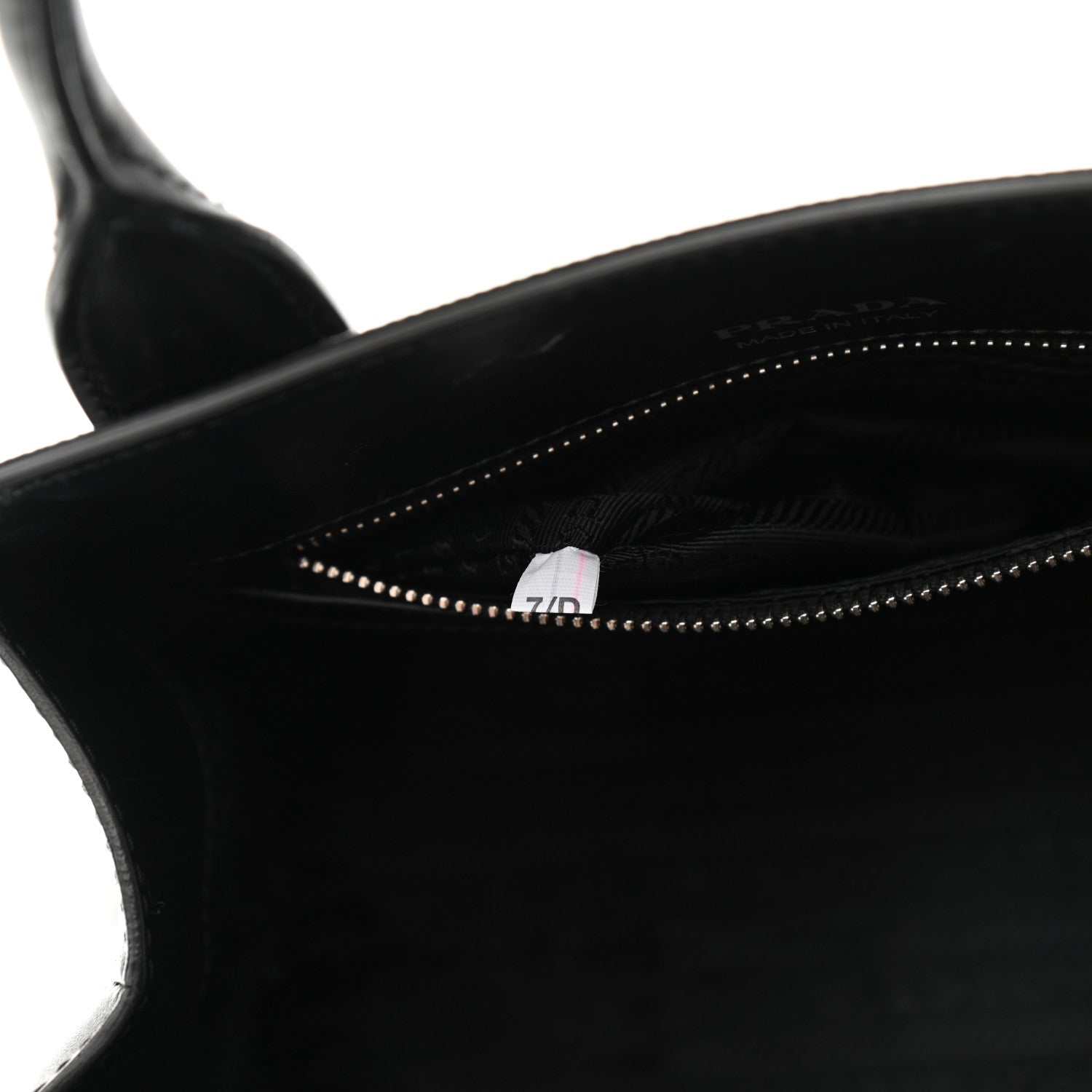 Prada Saffiano Calfskin Top Handle Tote Black 8 of 12