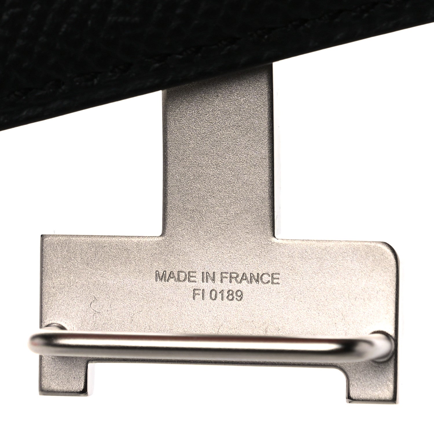 Hermes Swift Epsom 24mm Mini Martelee Constance Belt 80 Nata Black 3 of 6