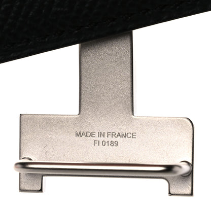 Hermes Swift Epsom 24mm Mini Martelee Constance Belt 80 Nata Black 3 of 6