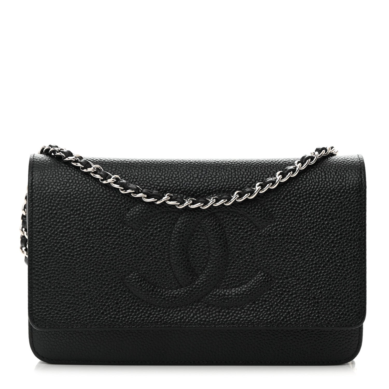 Chanel Caviar Timeless CC Wallet on Chain WOC Black 1 of 13