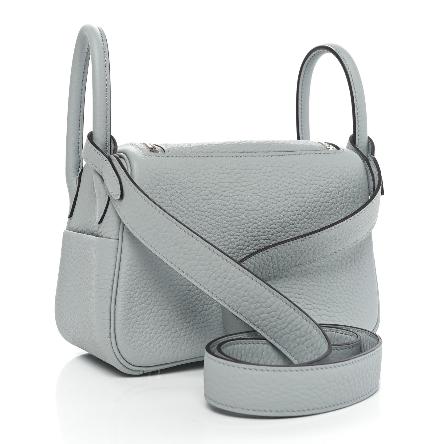 Taurillon Clemence Mini Lindy 20 Bleu Glacier
