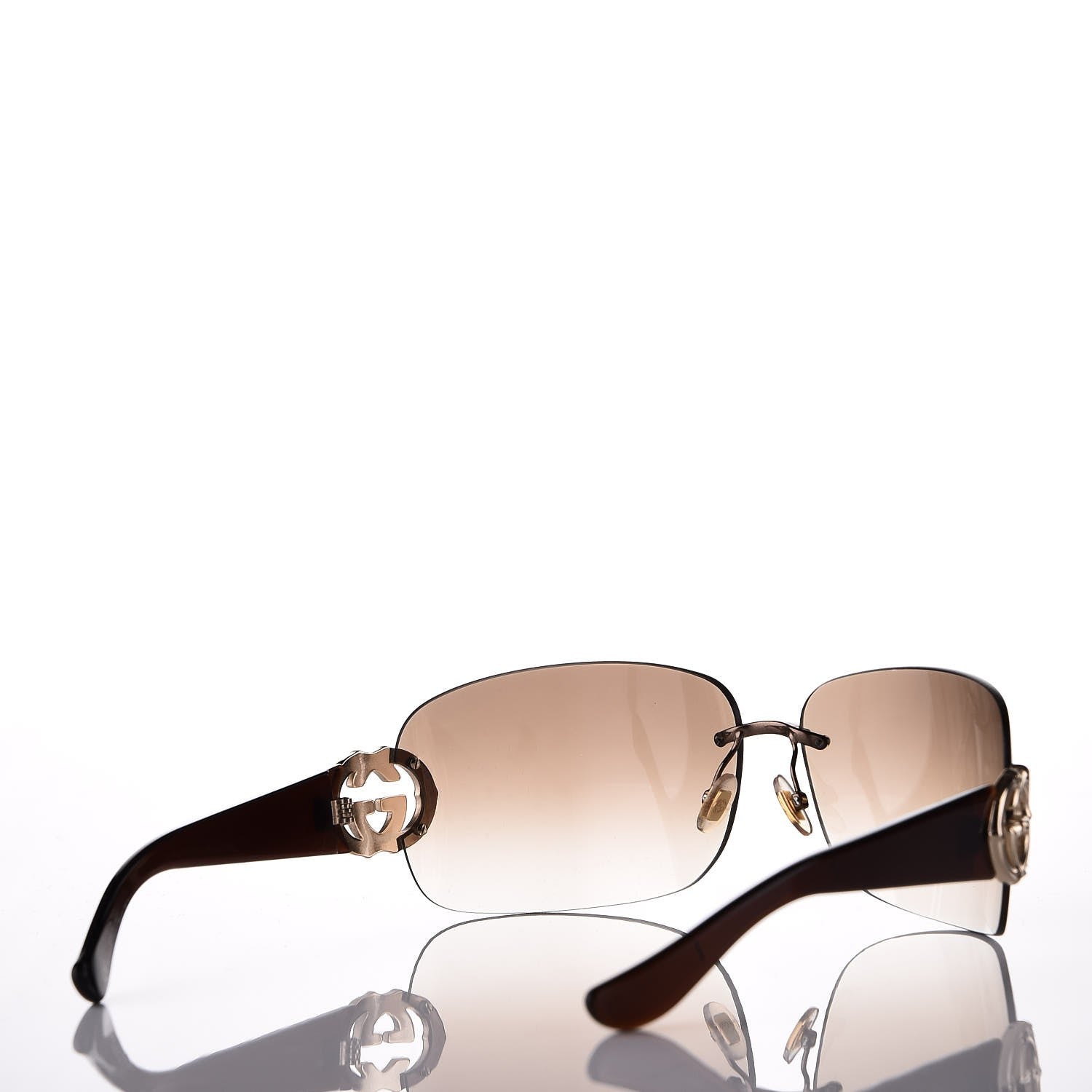 Gucci Frameless Interlocking GG Sunglasses 2833/S Brown 4 of 8