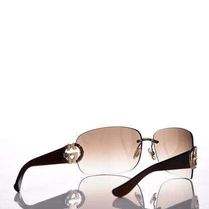 Gucci Frameless Interlocking GG Sunglasses 2833/S Brown 4 of 8