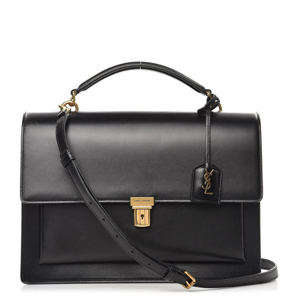 Saint Laurent Calfskin Large Highschool Satchel Black 1 of 10