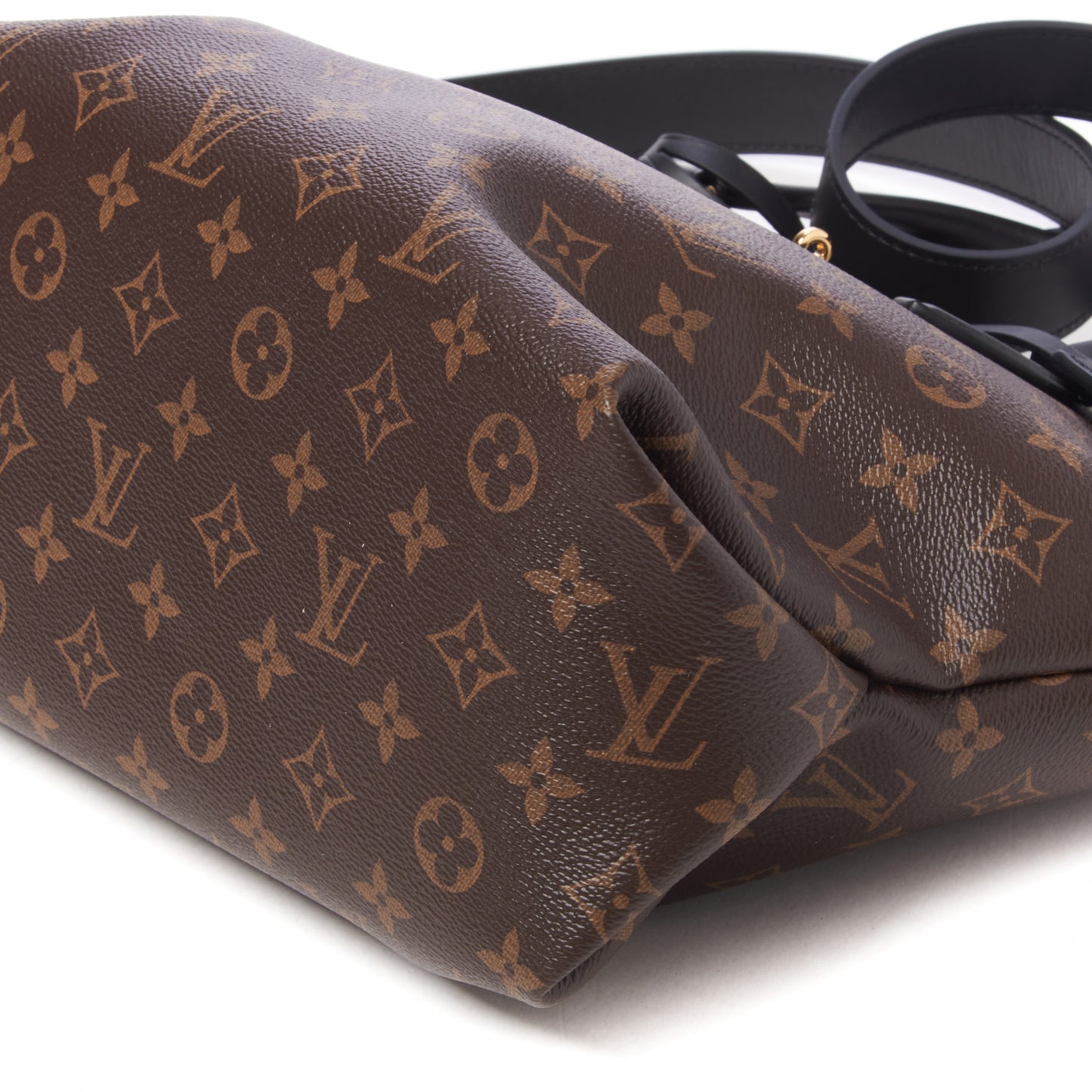 Monogram Flower Zipped Tote MM Black