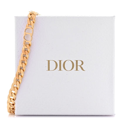 Christian Dior Metal CD Choker Necklace Gold 5 of 5