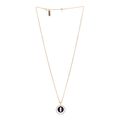Messika 18K Yellow Gold Diamond Lapis Lazuli PM Lucky Move Pendant Necklace 3 of 5