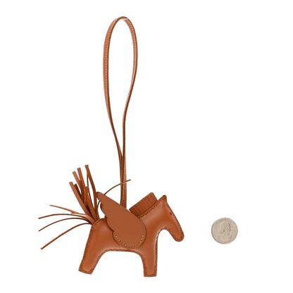 Hermes Milo Lambskin Swift Grigri Rodeo Pegase Horse Bag Charm PM Gold 2 of 6