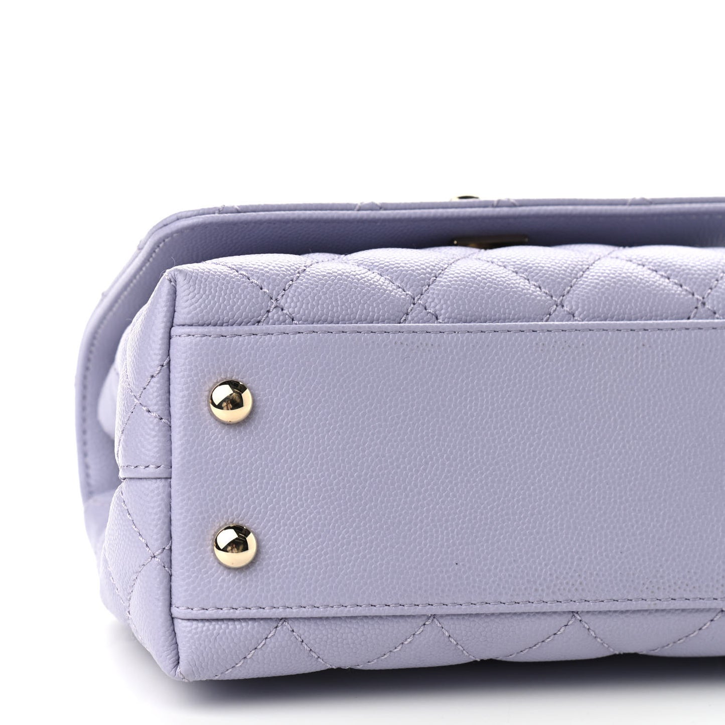 Caviar Quilted Extra Mini Coco Handle Flap Light Purple