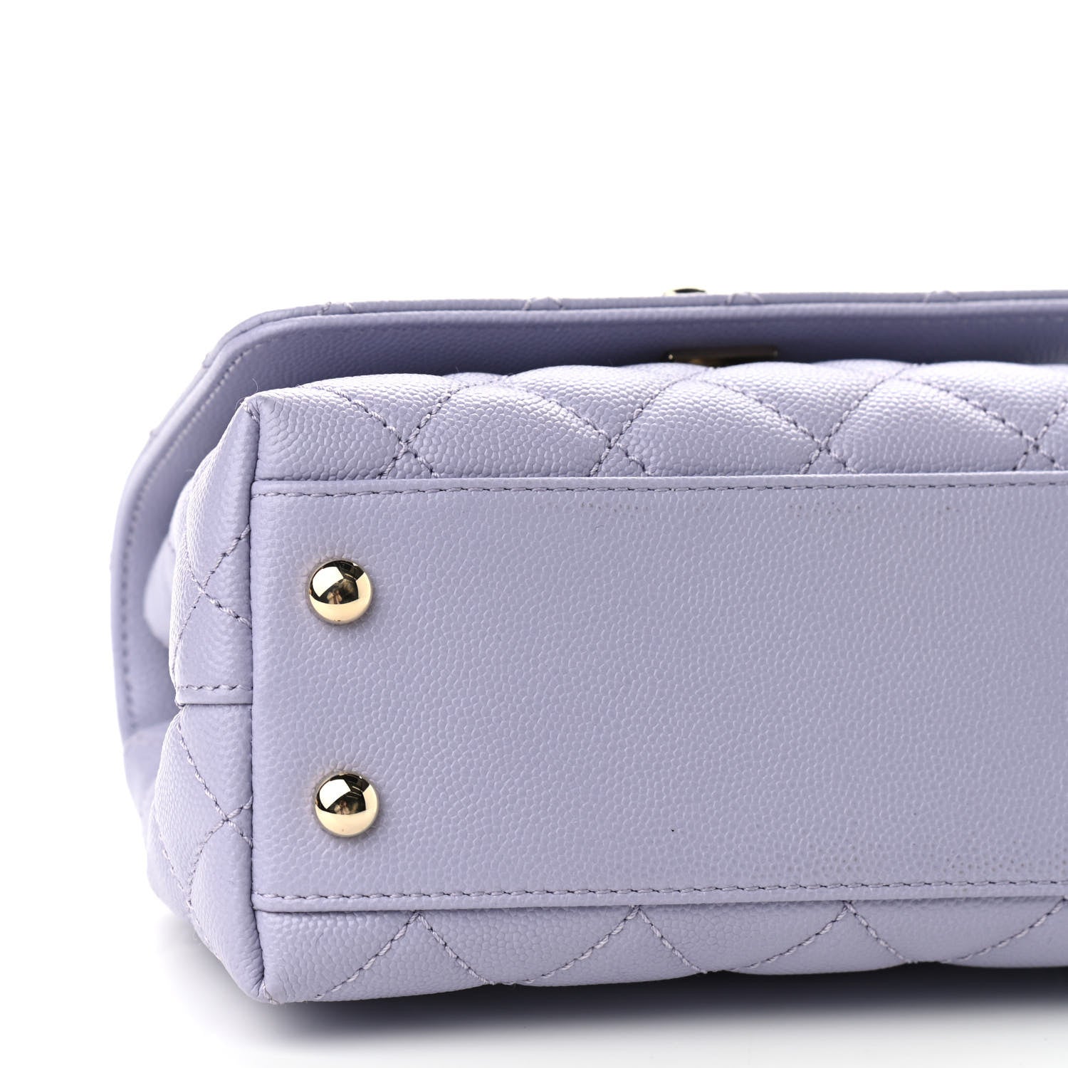 Chanel Caviar Quilted Extra Mini Coco Handle Flap Light Purple 8 of 9