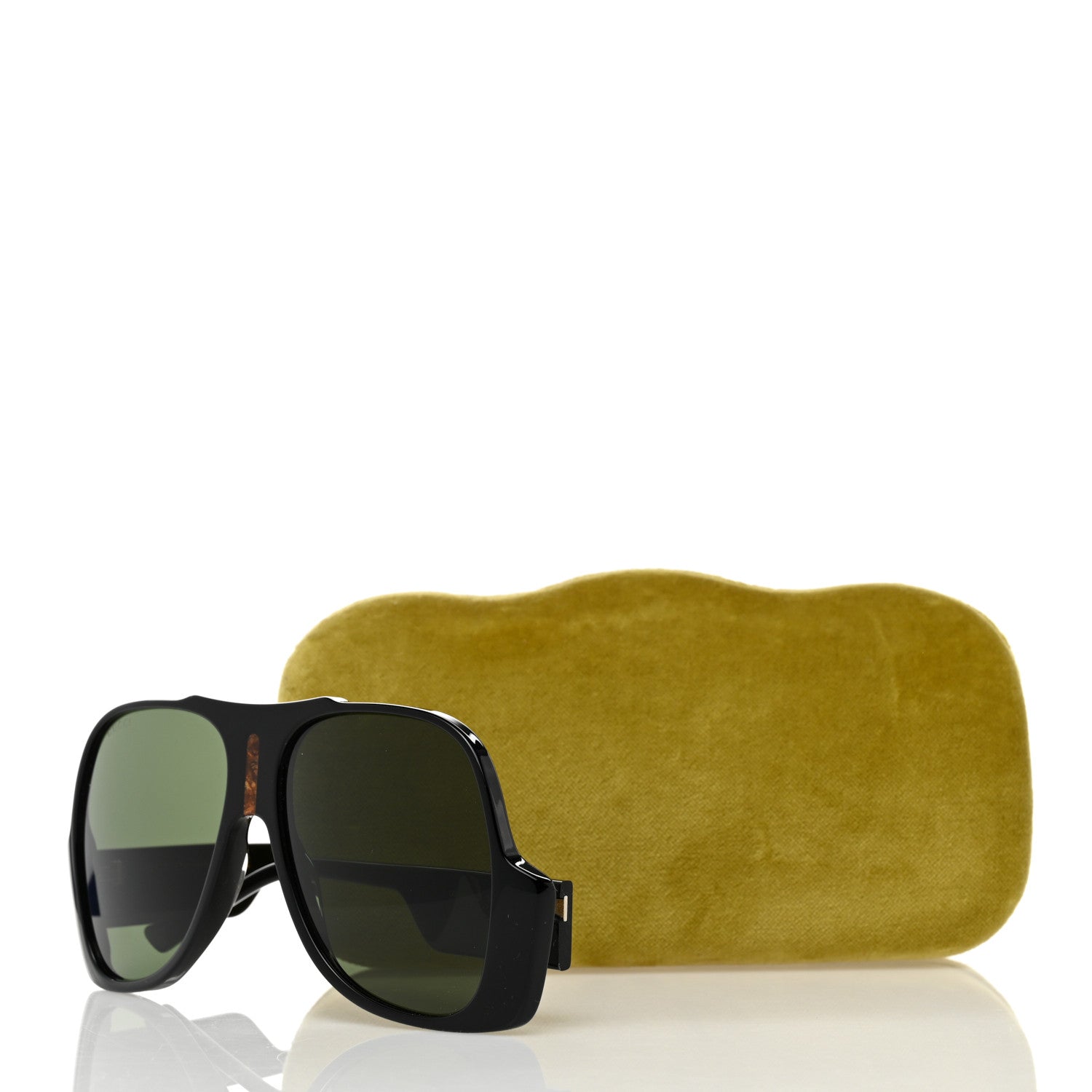 Gucci Oversized Aviator Sunglasses GG0785S Black 1395727