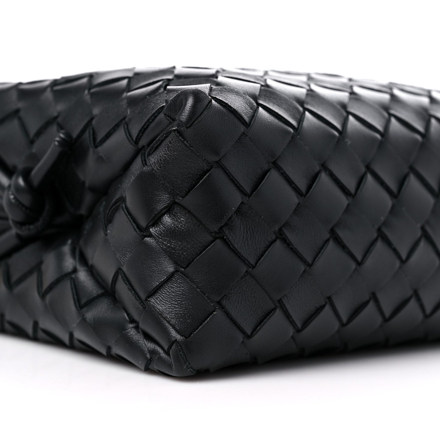 Nappa Intrecciato Small Loop Camera Bag Black