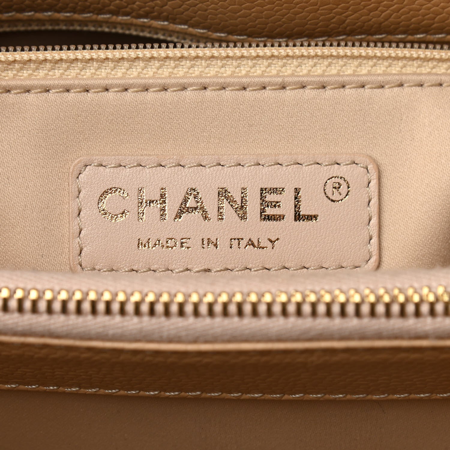 Chanel Caviar Quilted Grand Shopping Tote GST Beige 6 of 11