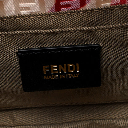 Fendi Zucchino Vitello Floral Mini Forever Mini Mama Baguette Beige Multicolor 7 of 10