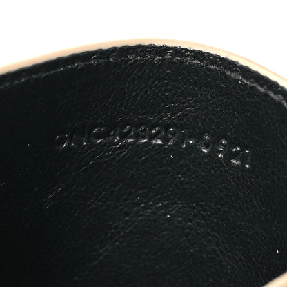 Saint Laurent Grain De Poudre Matelasse Chevron Monogram Credit Card Case Dark Beige 7 of 11