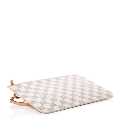 Louis Vuitton Damier Azur Neverfull MM GM Pochette Rose Ballerine 4 of 7