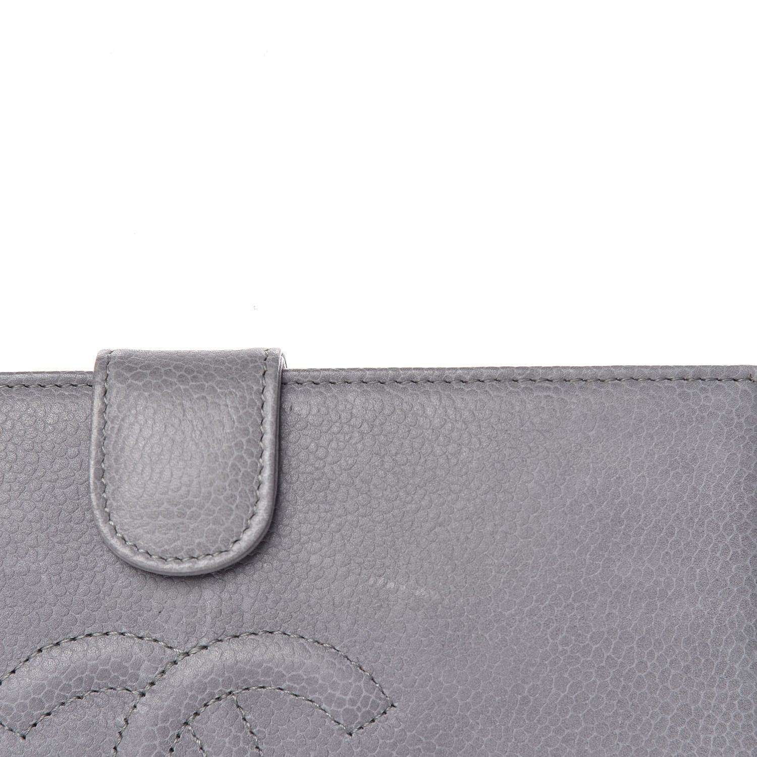 Chanel Caviar Timeless CC French Wallet Grey 12 of 13