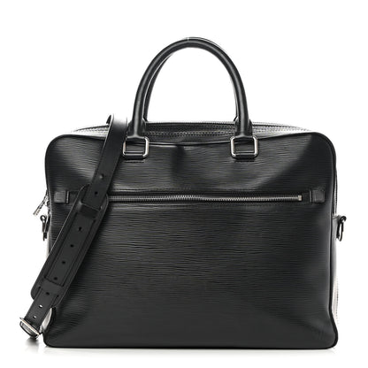 Louis Vuitton Epi Brooks Briefcase Black 1 of 20