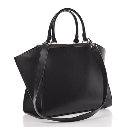 Fendi Vitello Dolce Petite 3jours Tote Black 3 of 12