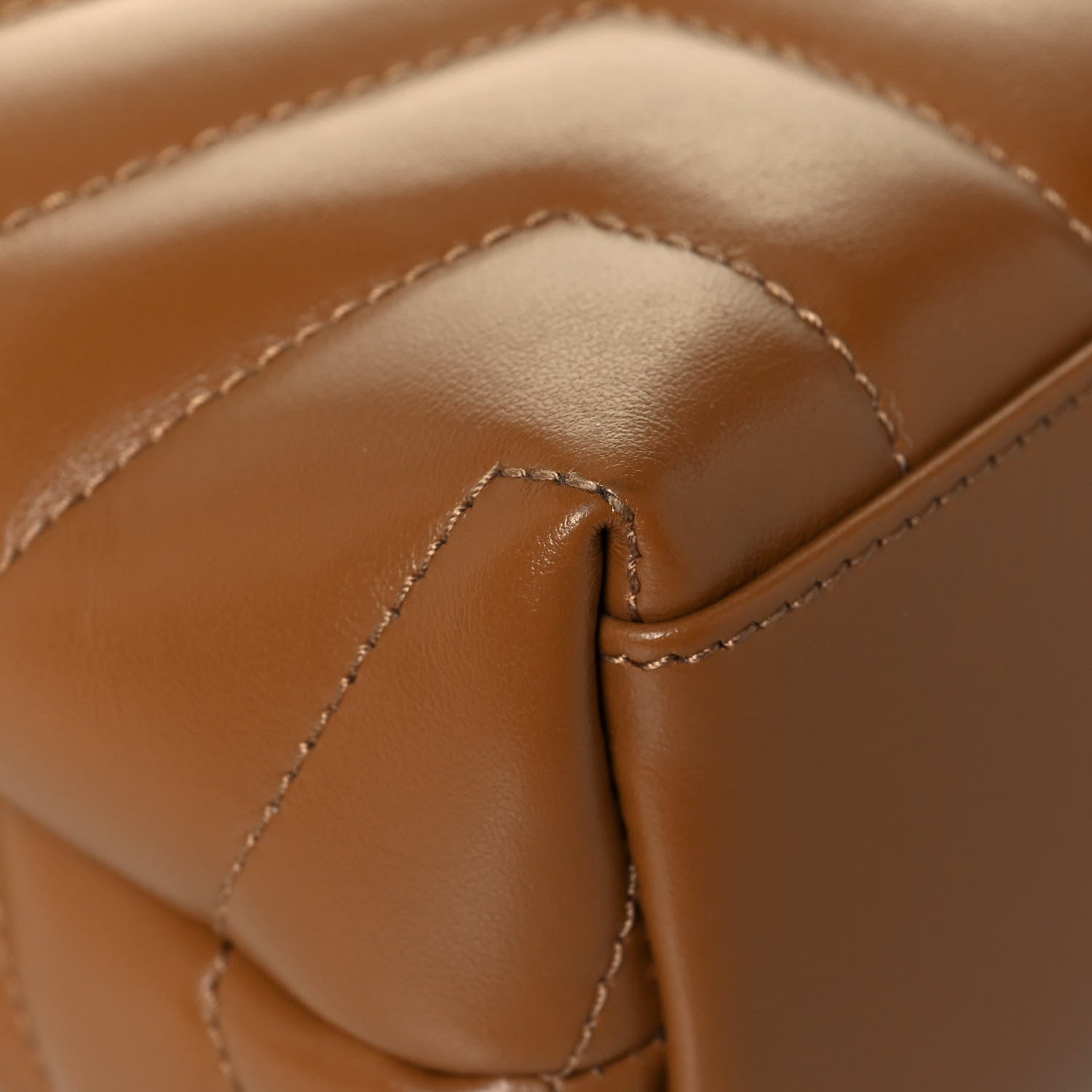 Saint Laurent Calfskin Y Quilted Monogram Small Loulou Chain Satchel Dark Natural 10 of 12
