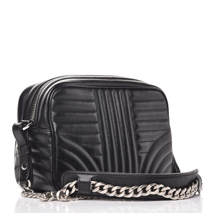 Prada Soft Calfskin Diagramme Crossbody Bag Black 3 of 6