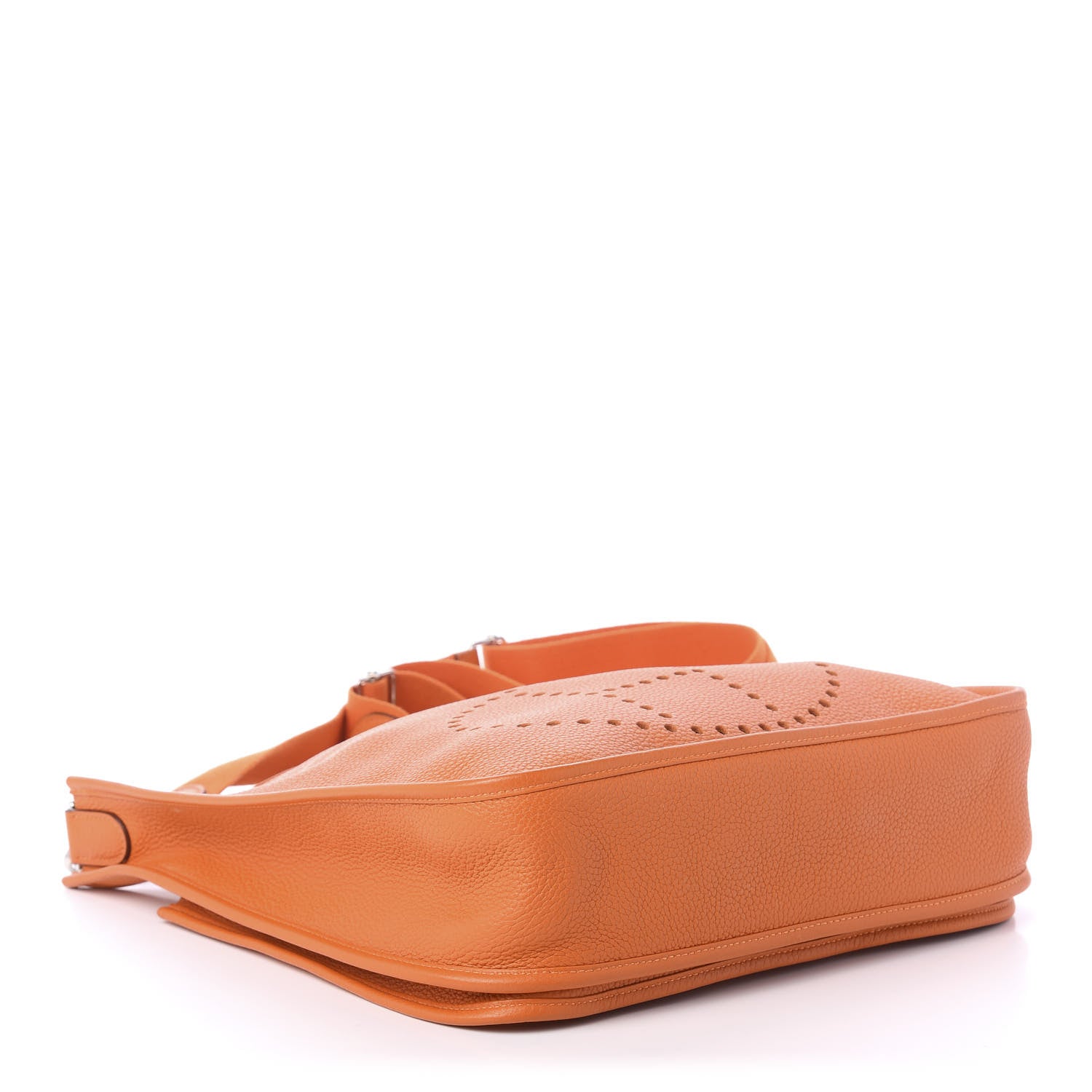 Hermes Taurillon Clemence Evelyne III GM Orange 4 of 9