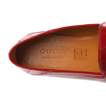 Gucci Eel Mens Brixton Horsebit Loafers 6.5 Vulcanic Red 6 of 11