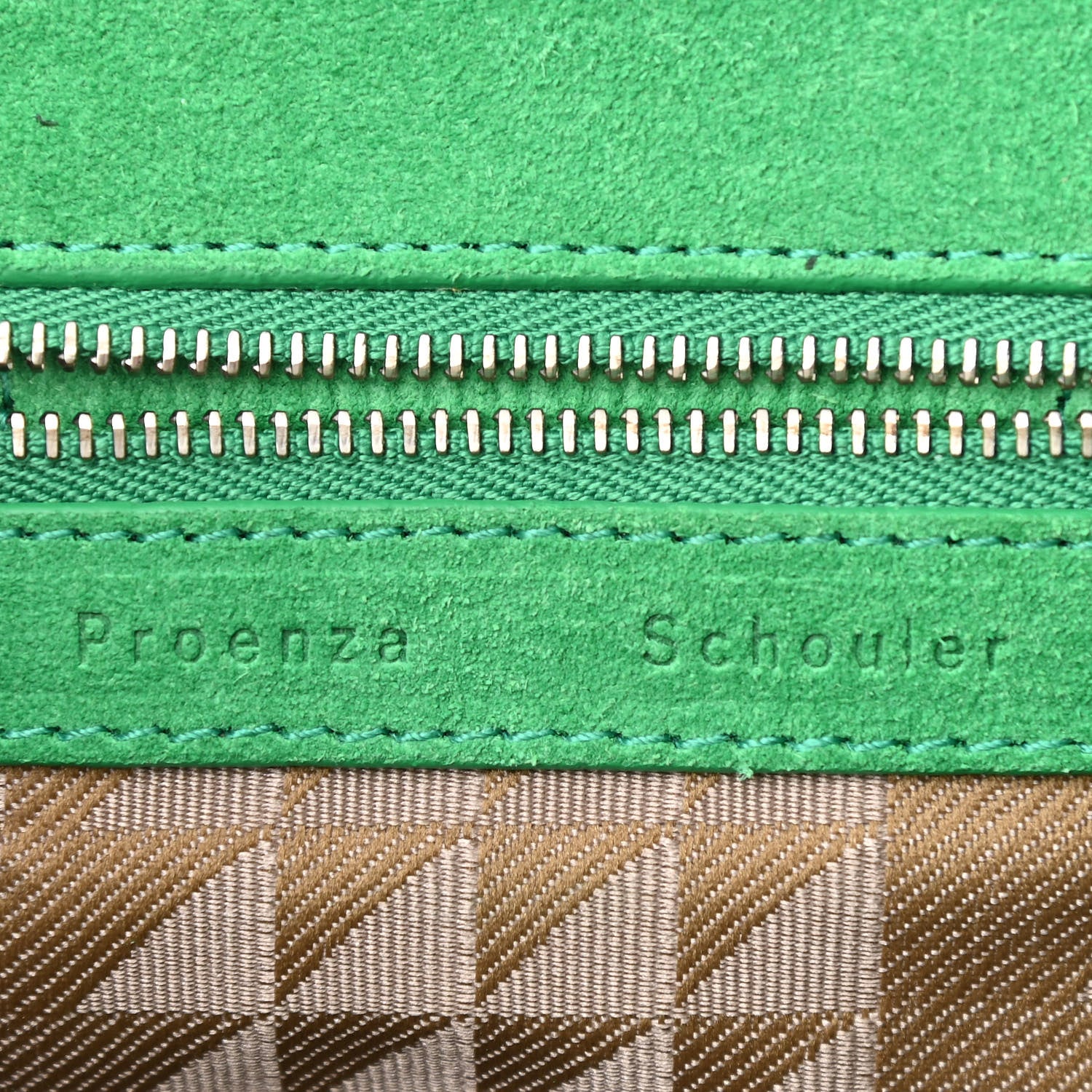 Proenza Schouler Suede Tiny PS1 Fringe Satchel Aloe 6 of 12