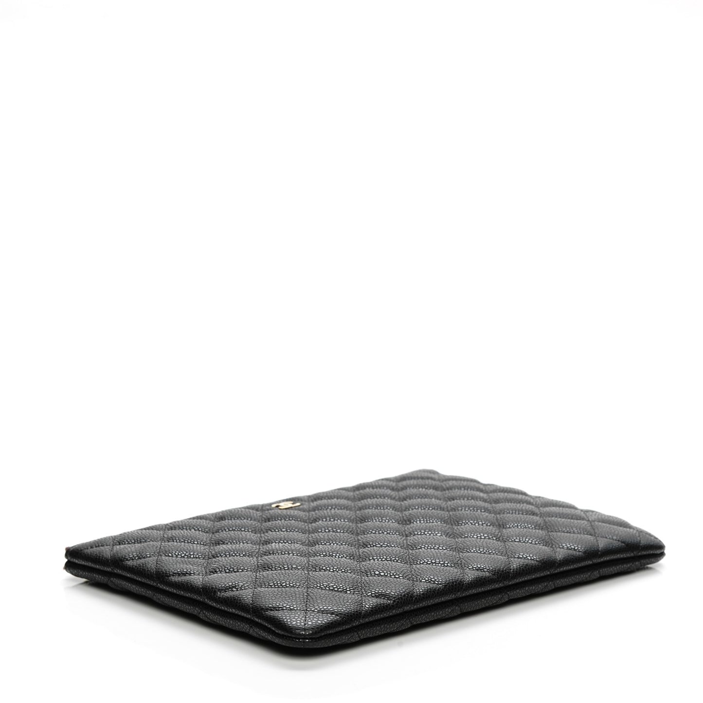 Caviar Quilted Medium Cosmetic Case Black