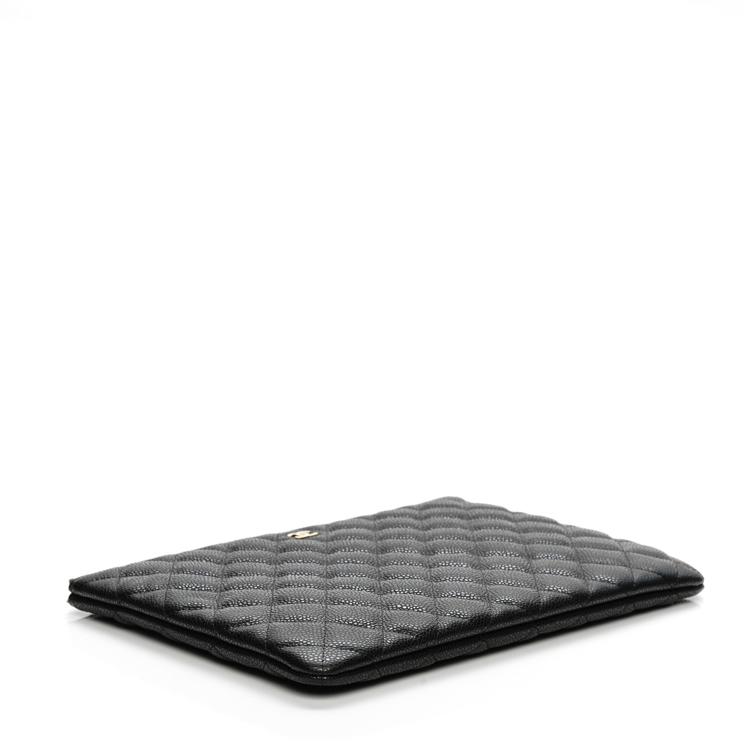 Chanel Caviar Quilted Medium Cosmetic Case Black 4 of 8