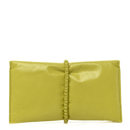 Bottega Veneta Nappa Bi-Fold Continental Wallet Kiwi Gold 1 of 9