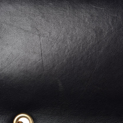 Chanel Sheepskin Chevron Stitched Chain Top Handle Flap Black 8 of 9