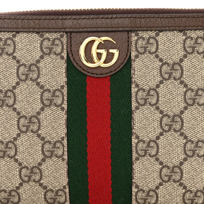 Gucci GG Supreme Monogram Web Ophidia Utility Belt Bag 95 38 Beige Ebony New Acero 10 of 12