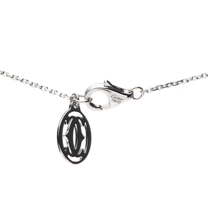 Cartier 18K White Gold Diamond Symbols Cross Pendant Necklace 5 of 5