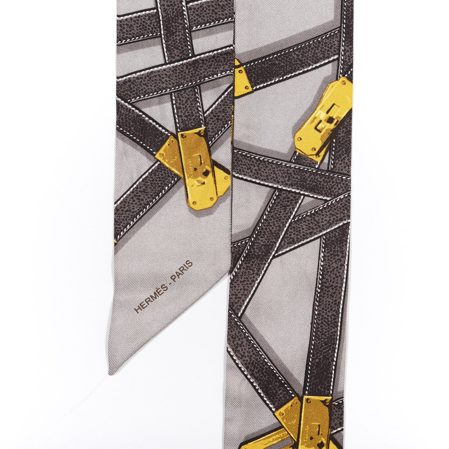 Hermes Silk Tres Kelly Twilly 4 of 4