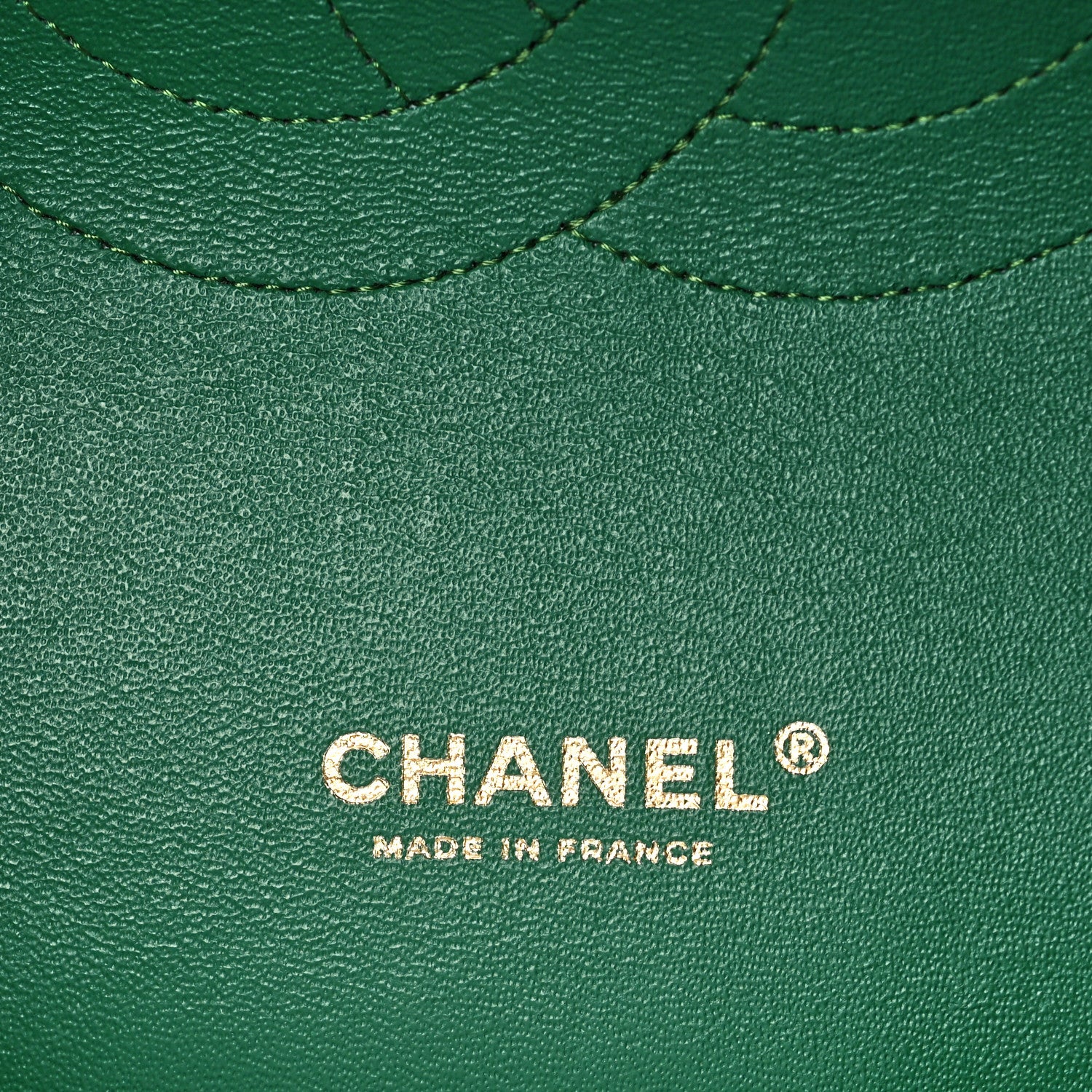 Chanel Lambskin Quilted Maxi Double Flap Green 6 of 10