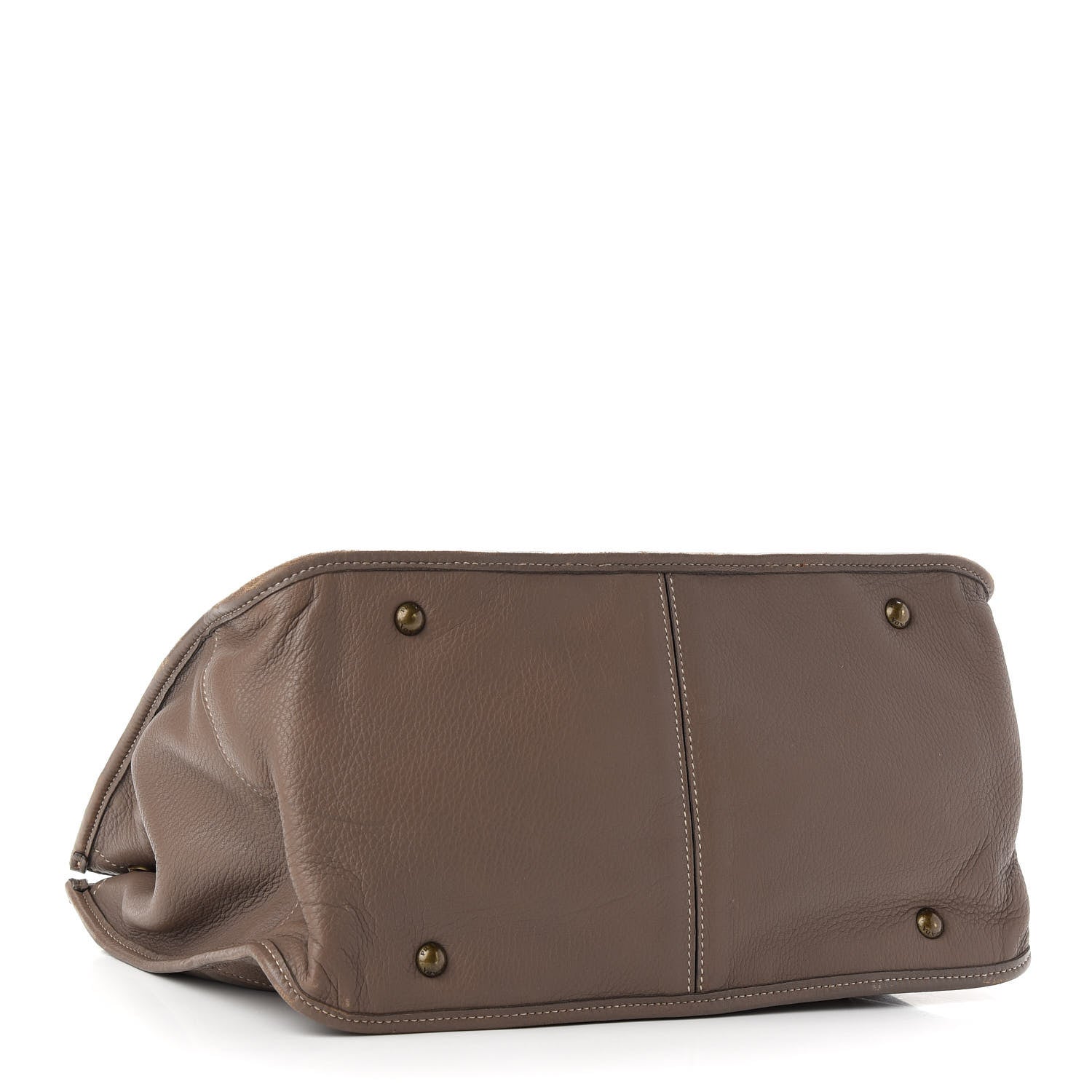 Prada Cervo Deerskin Tote Bambu 4 of 12