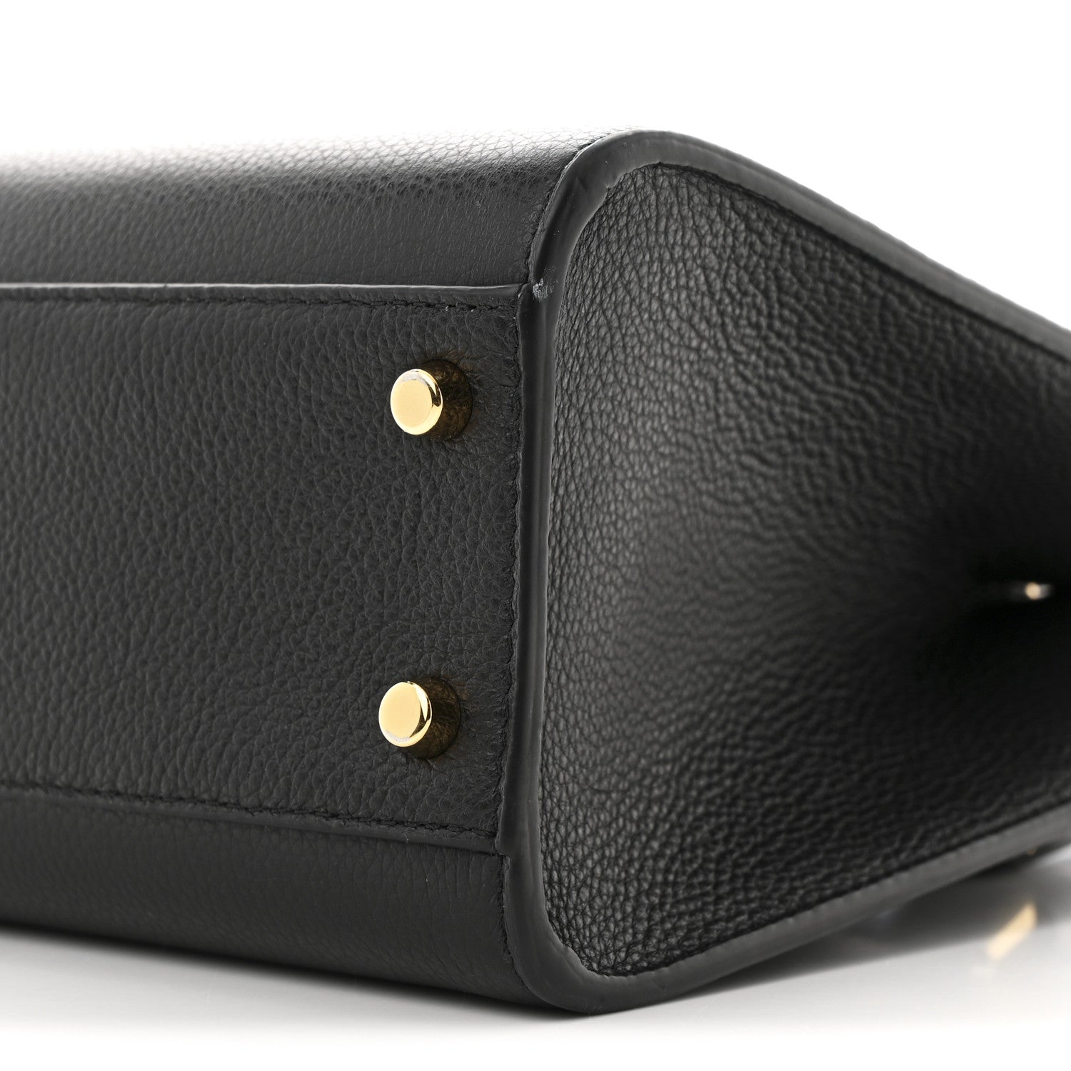 Versace Grainy Calfskin Virtus Top Handle Tote Black 9 of 9